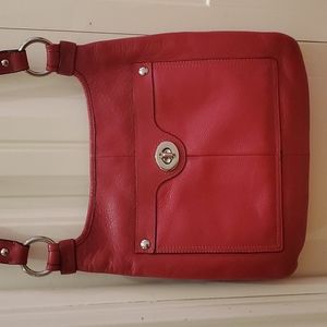 COACH - Red leather crossbody